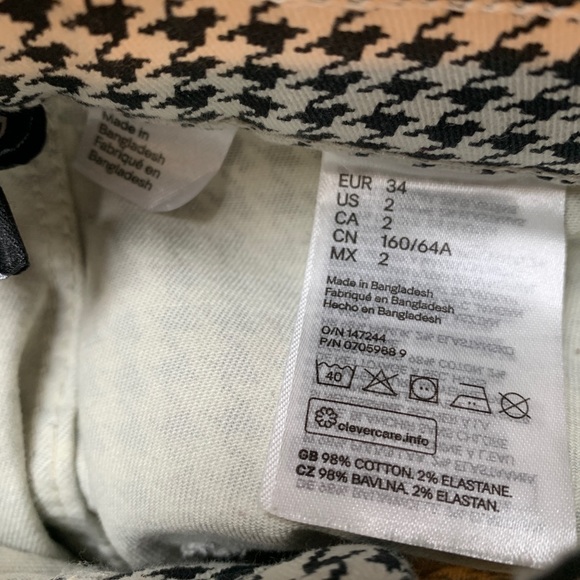 H&M Houndstooth Pants high rise - Picture 6 of 6